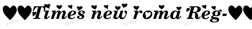 书宋Times new roma Reg字体转换